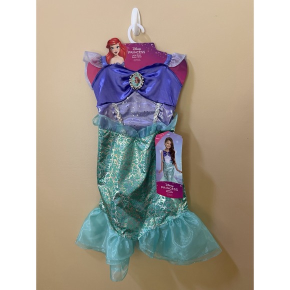 Disney Other - NEW Disney Princess Ariel Core Dress Costume Fits Sizes 4-6X NWT
